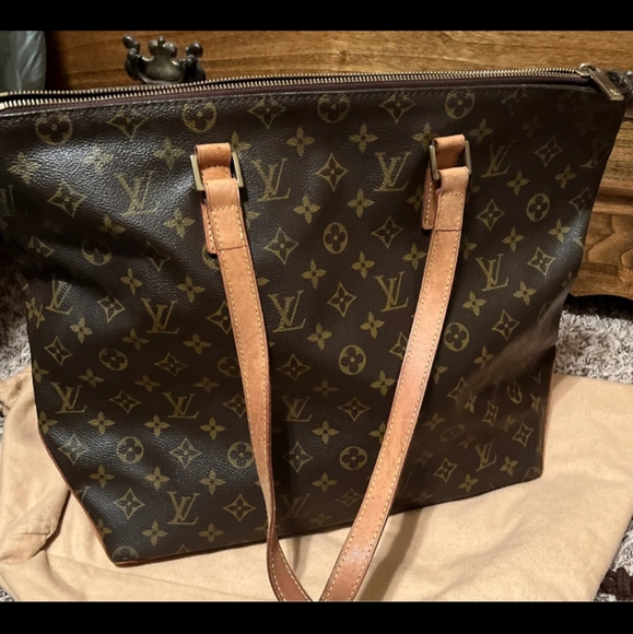 LV monogram Authentic Cabas Mezzo Large - Picture 3 of 12